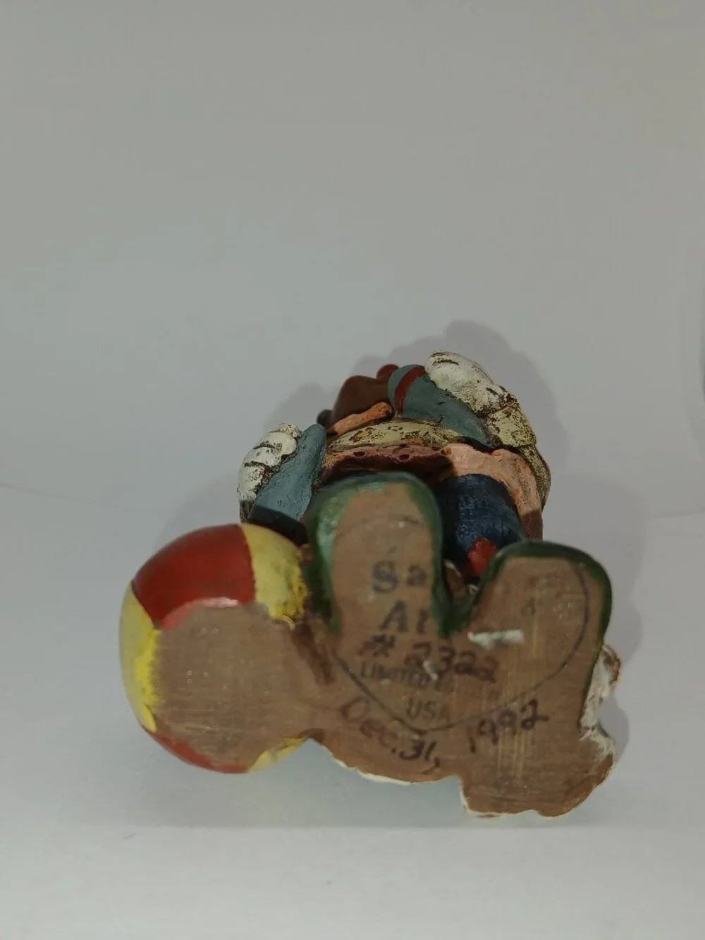Vintage Sarah's Attic Black Heritage Collection resin clown figurine 